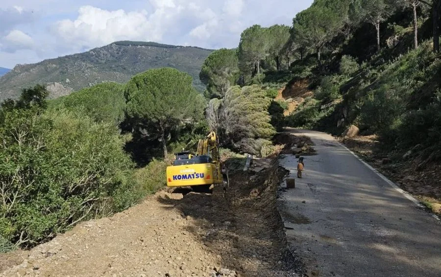 Reabren al tráfico la carretera Jimena – Puerto Galis y otras dos vías del Campo de Gibraltar tras los daños causados por las borrascas