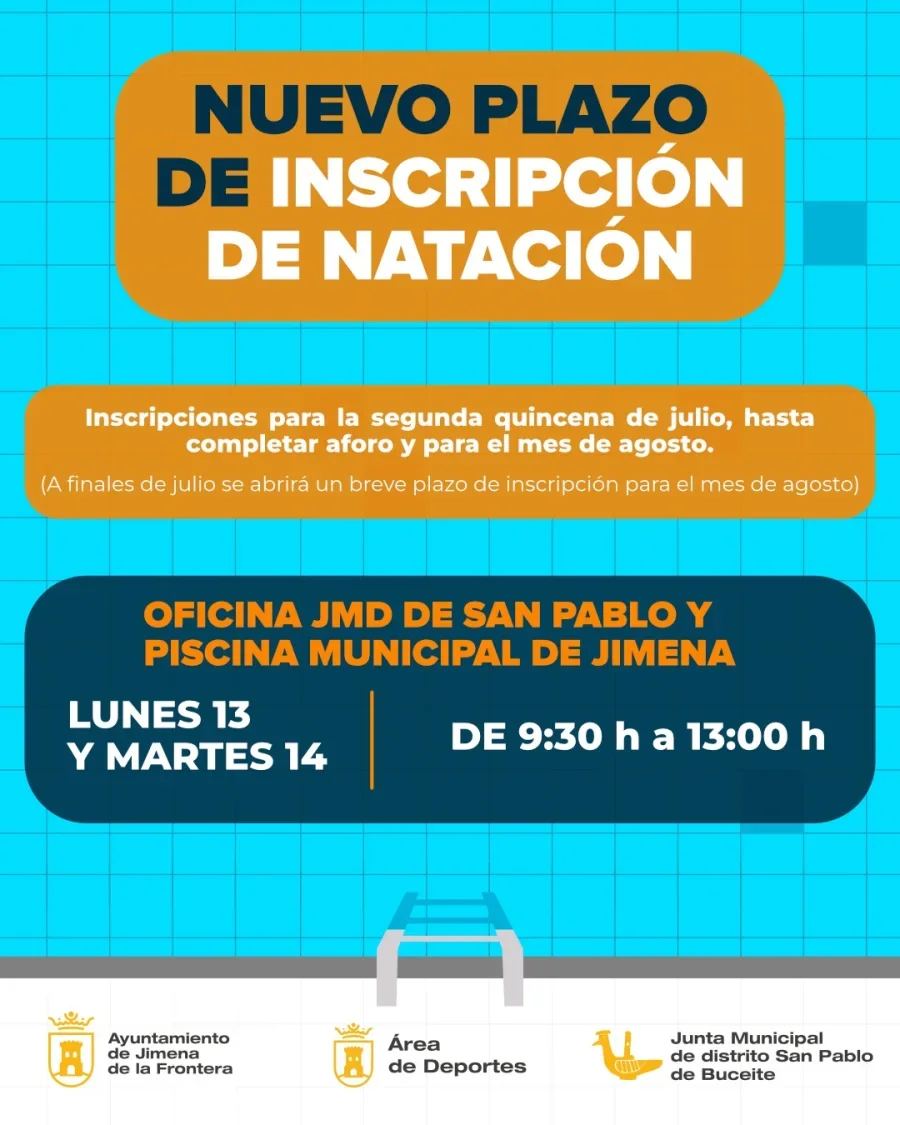 Abierto un nuevo plazo de inscripción para los Cursos Municipales de Natación